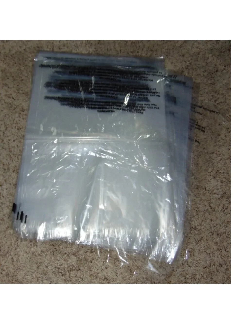 100 Clear FBA Shipping Bags 12